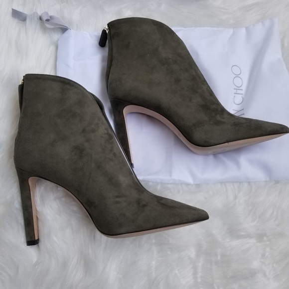 Jimmy Choo Shoes - Jimmy Choo Bowie Olive Green Booties